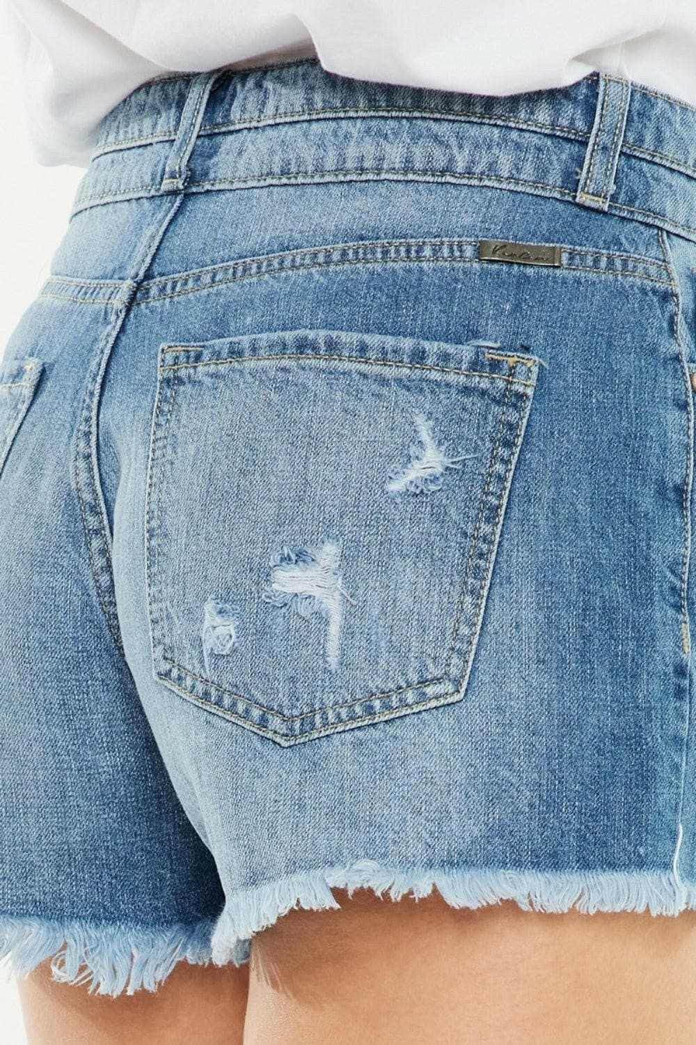 Kancan high rise denim shorts - Love Salve